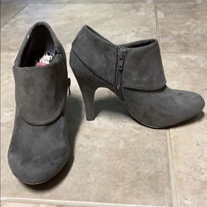 Gray booties